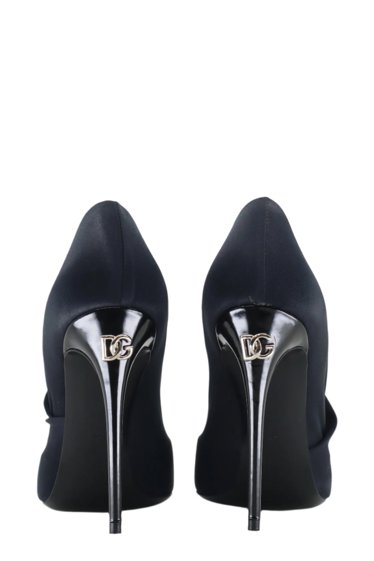 Schwarze Dolce & Gabbana Pumps mit spitzer Form und hohem Stilettoabsatz Größe 37