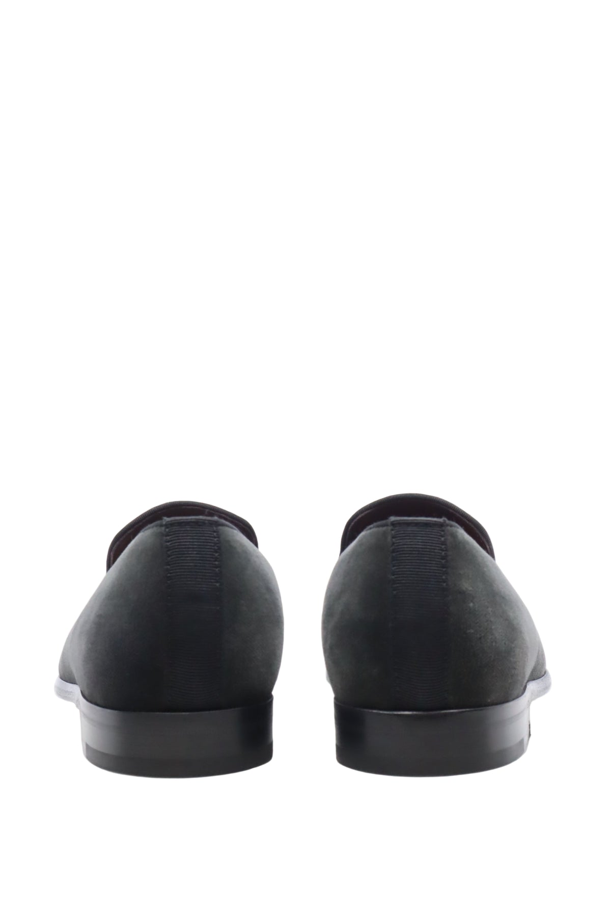 Dolce & Gabbana Herren-Slipper aus Veloursleder in Dunkelgrün Größe 43