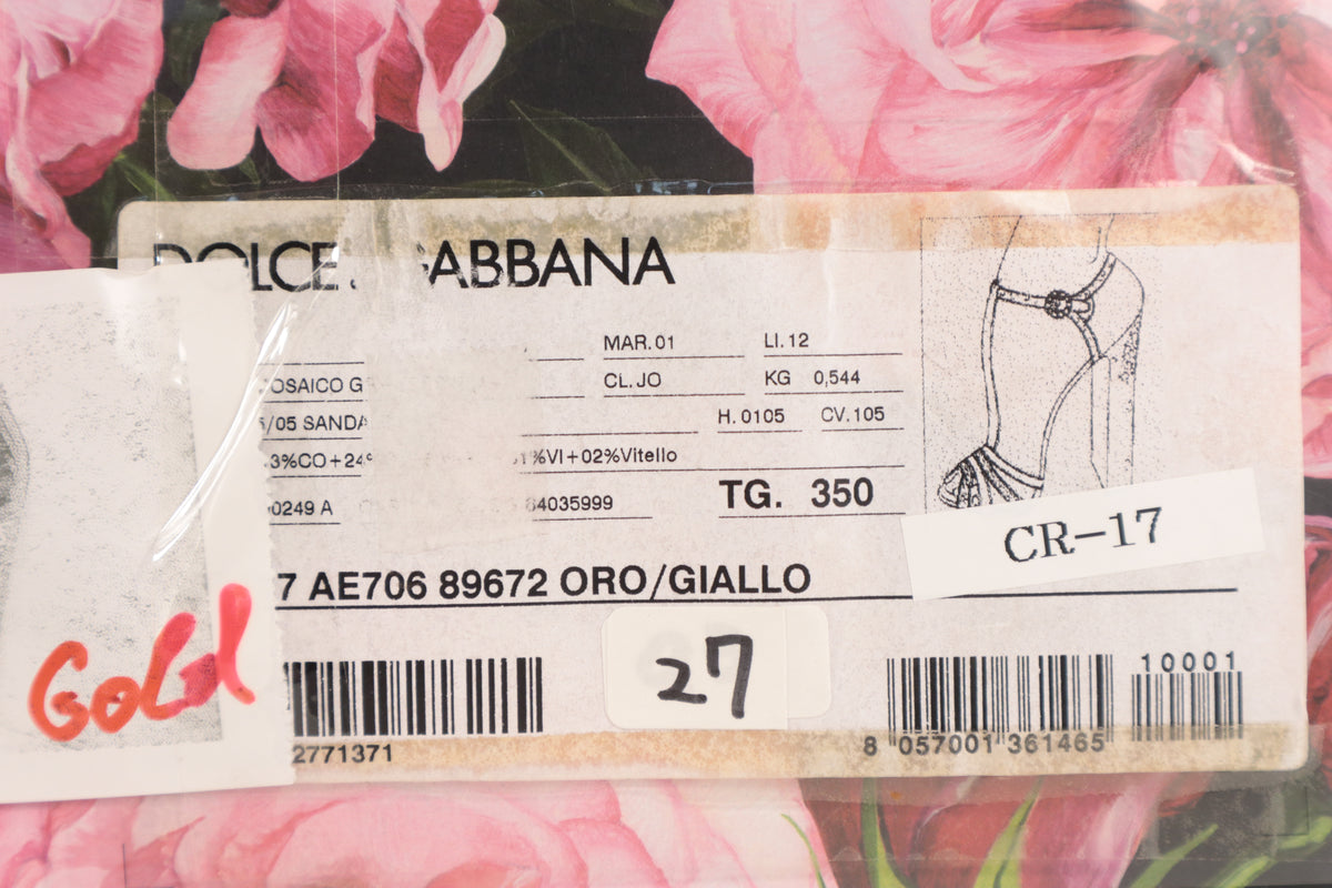 Dolce & Gabbana Sandaletten – Echtheitsnachweis