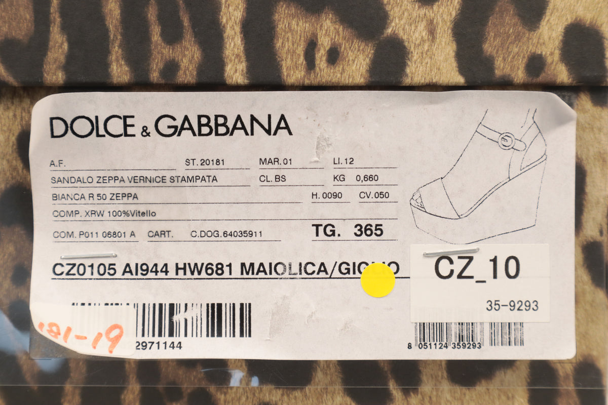 Dolce & Gabbana Plateau-Sandalen – Echtheitsnachweis