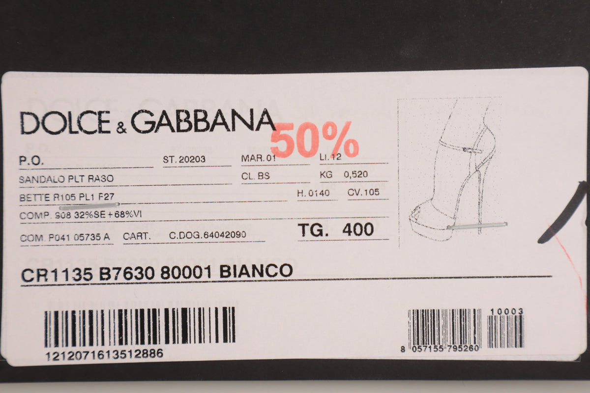 Dolce & Gabbana Plateau-Sandalen – Echtheitsnachweis
