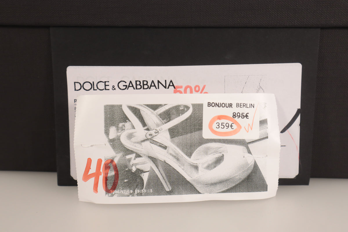 Dolce & Gabbana Plateau-Sandalen – Echtheitsnachweis