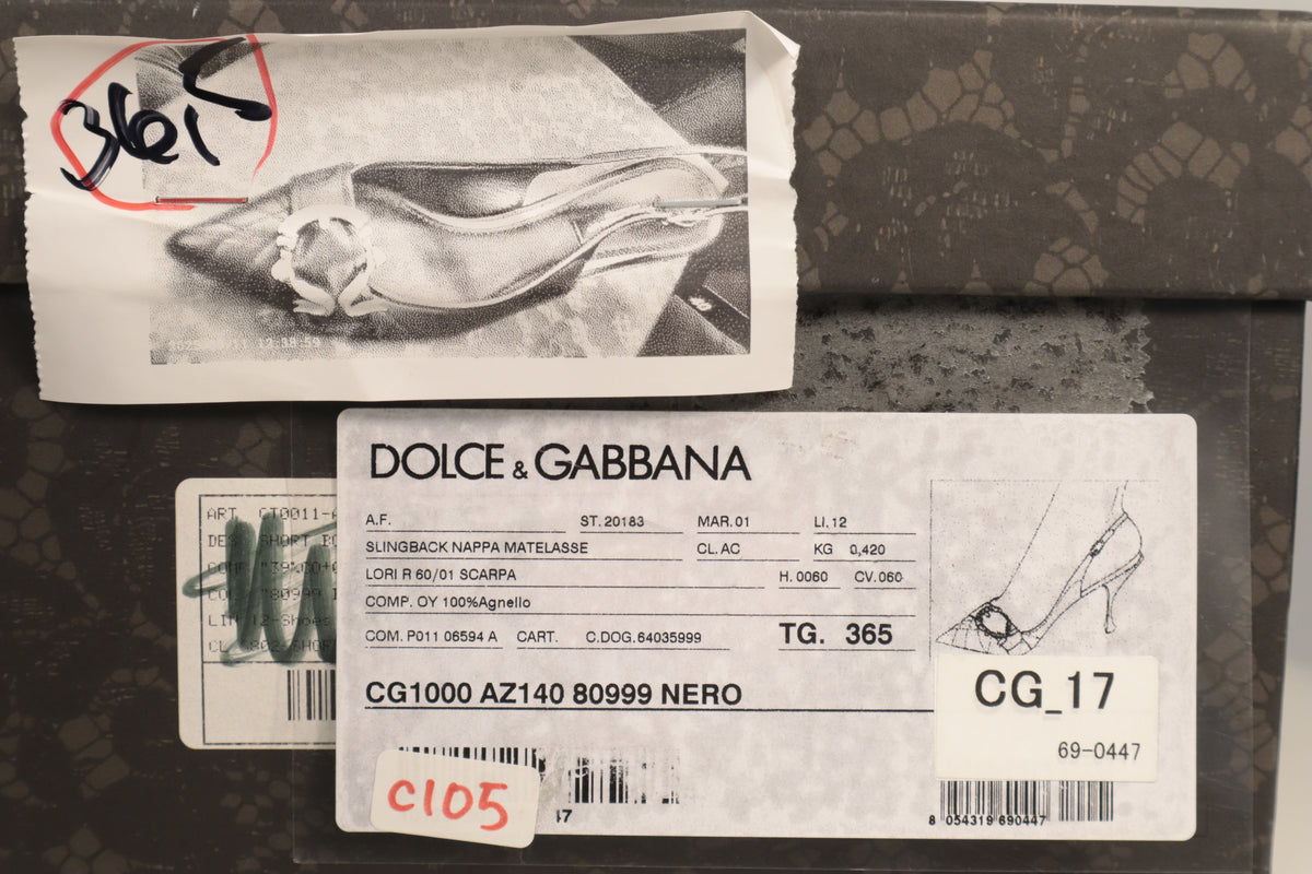 Dolce & Gabbana Slingback Pumps – Echtheitsnachweis