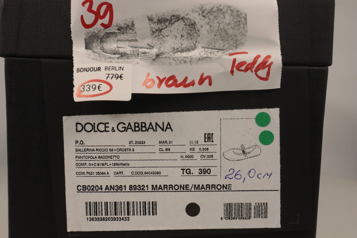 Dolce & Gabbana Ballerinas – Echtheitsnachweis