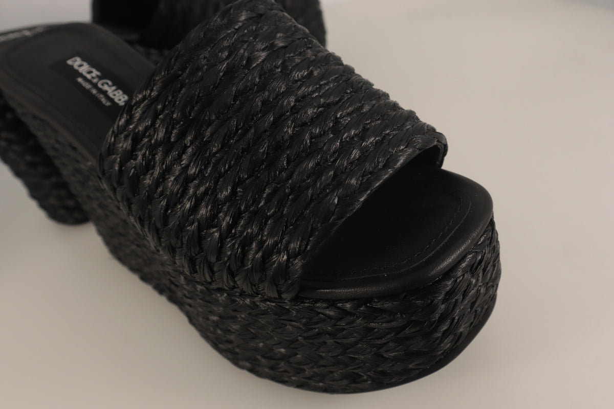 Dolce & Gabbana Plateau-Sandalen – Echtheitsnachweis