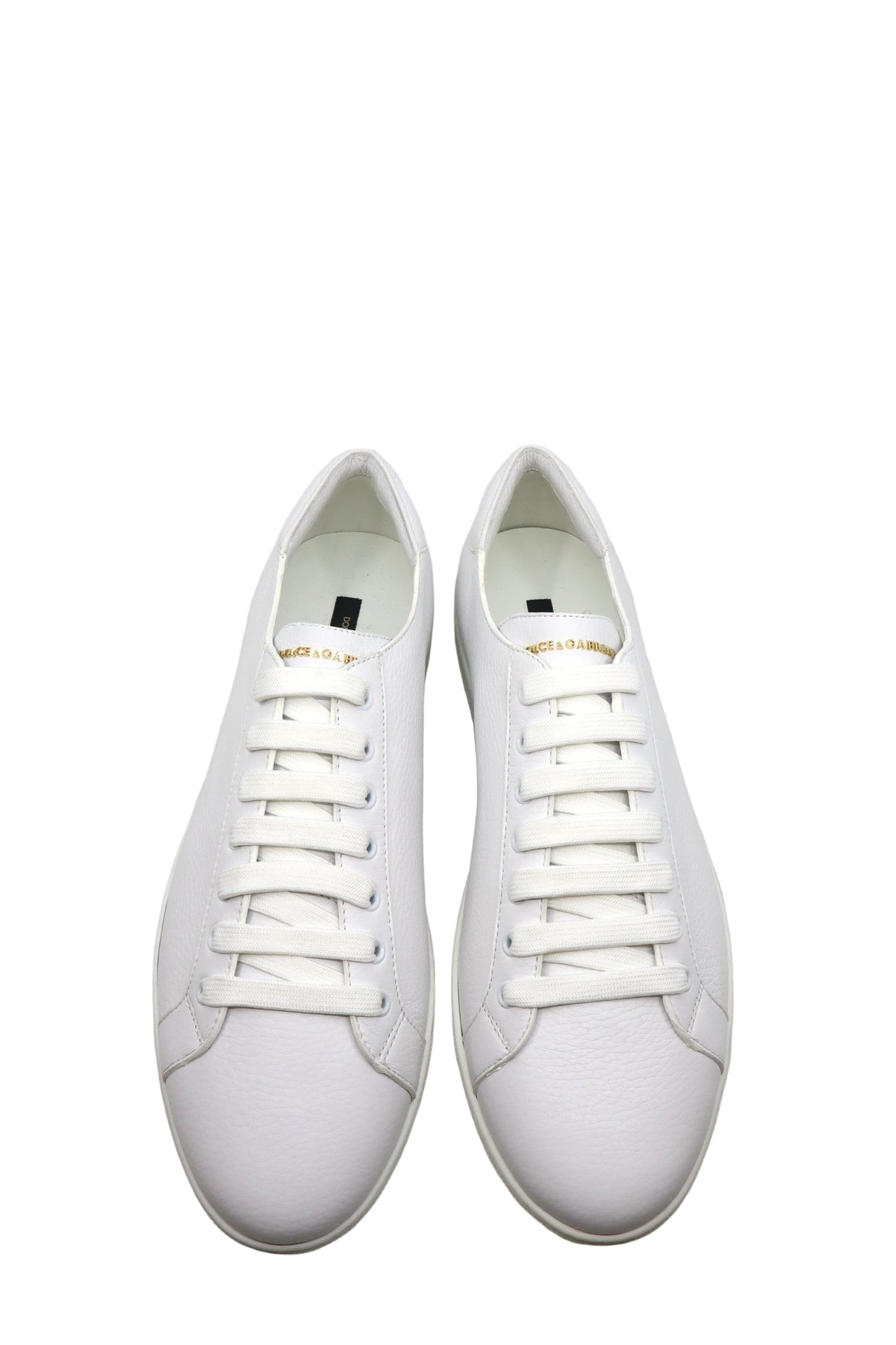 Weißer Dolce & Gabbana Sneaker aus Leder – Größe 45