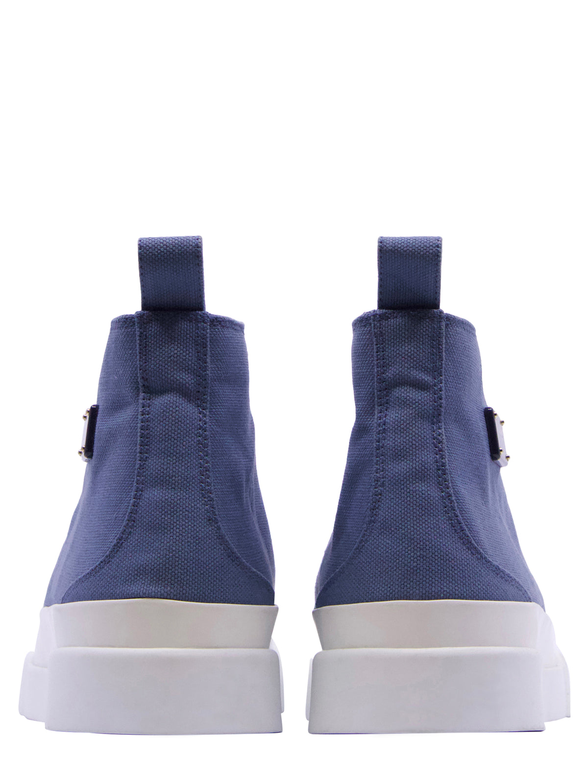 Dolce & Gabbana High-Top Sneaker in Indigoblau mit weißer Gummisohle Größe 41