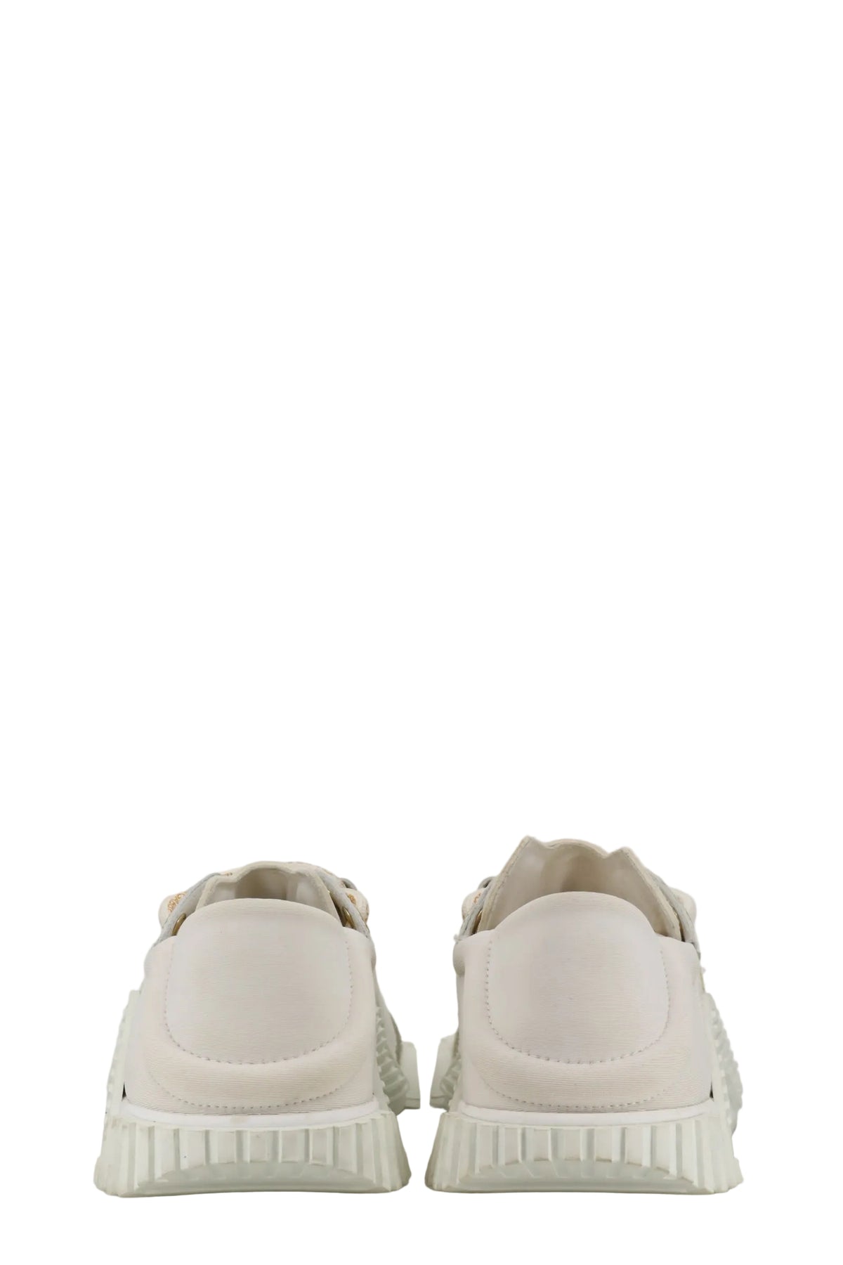 Dolce & Gabbana Sneaker cremefarben aus Canvas und Leder Größe 35
