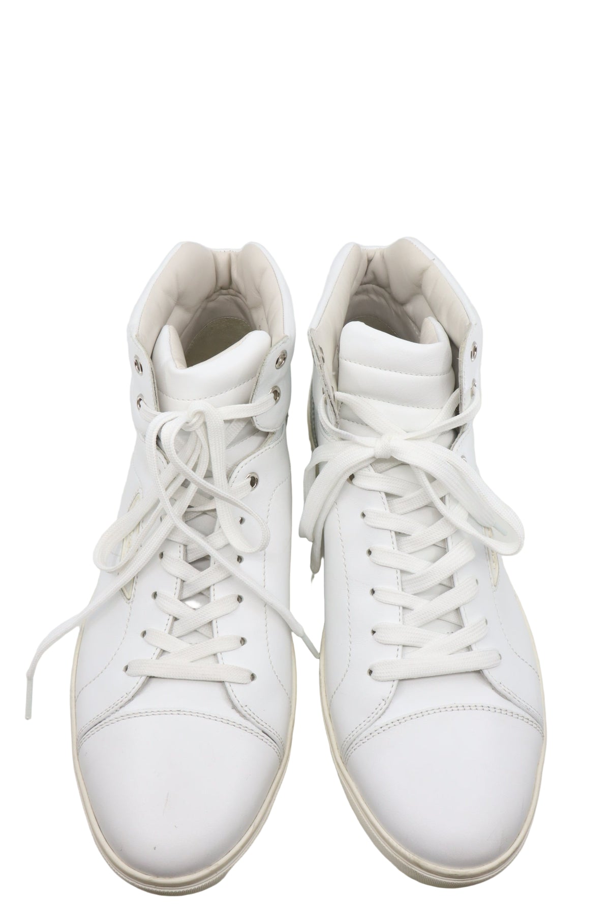 Weiße Dolce & Gabbana High-Top Sneaker aus Leder für Herren