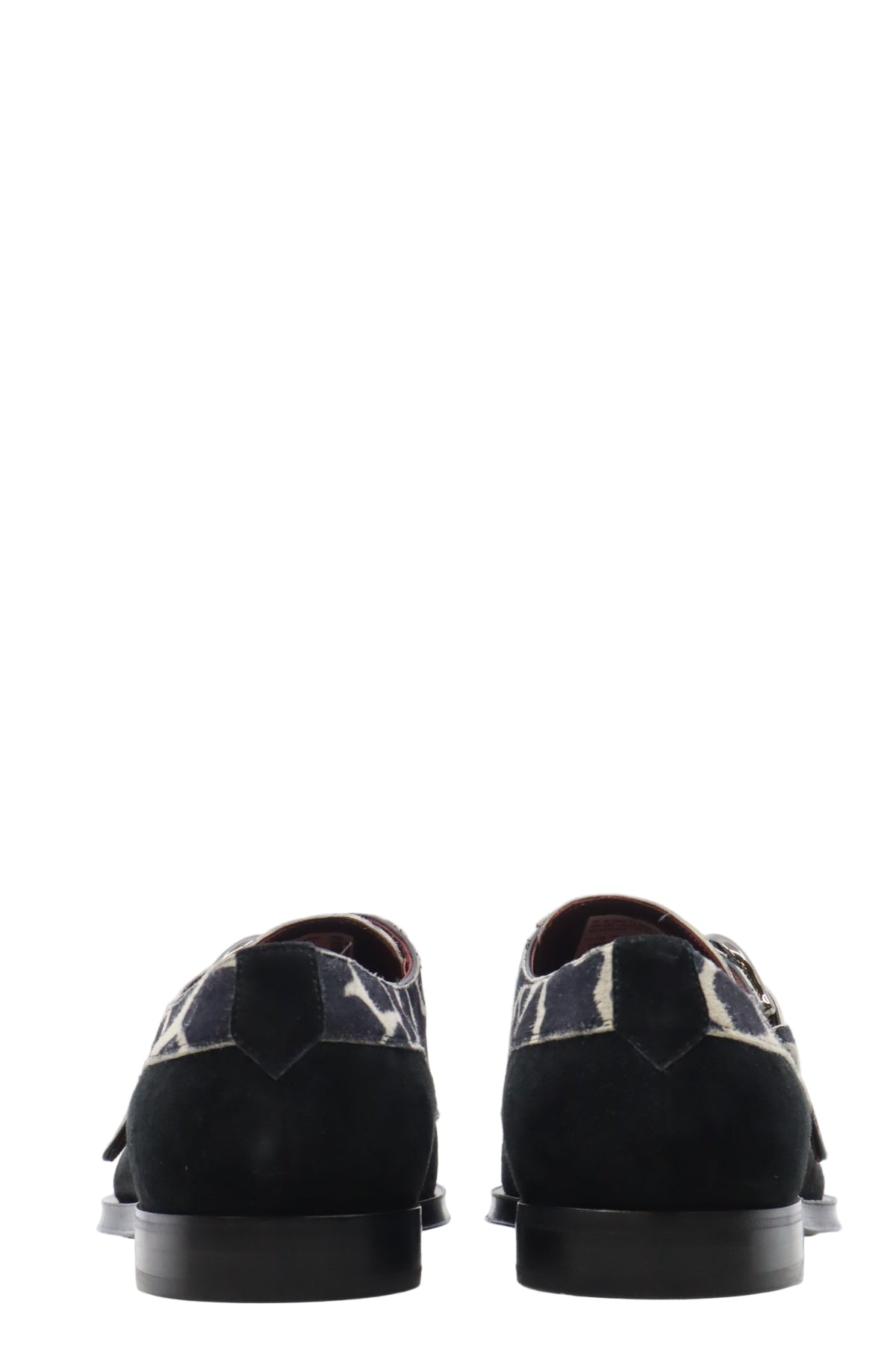 Dolce & Gabbana Herren-Monkstrap mit Giraffenmuster und Schnallen Größe 44