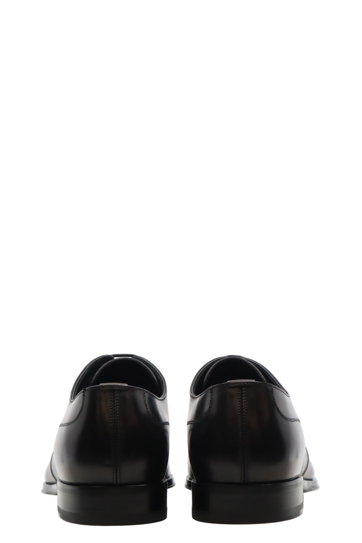 Dolce & Gabbana Herren-Derby aus schwarzem Glattleder Größe 43,5