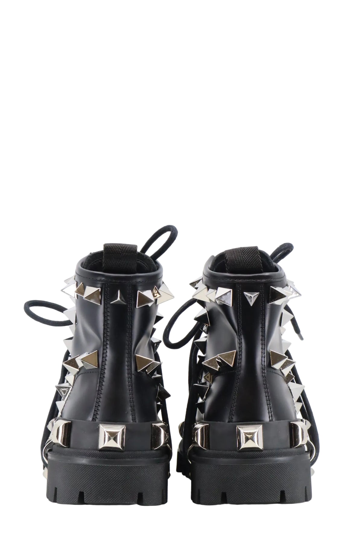 Dolce & Gabbana Boots schwarz mit silbernen Nieten Damen Größe 37