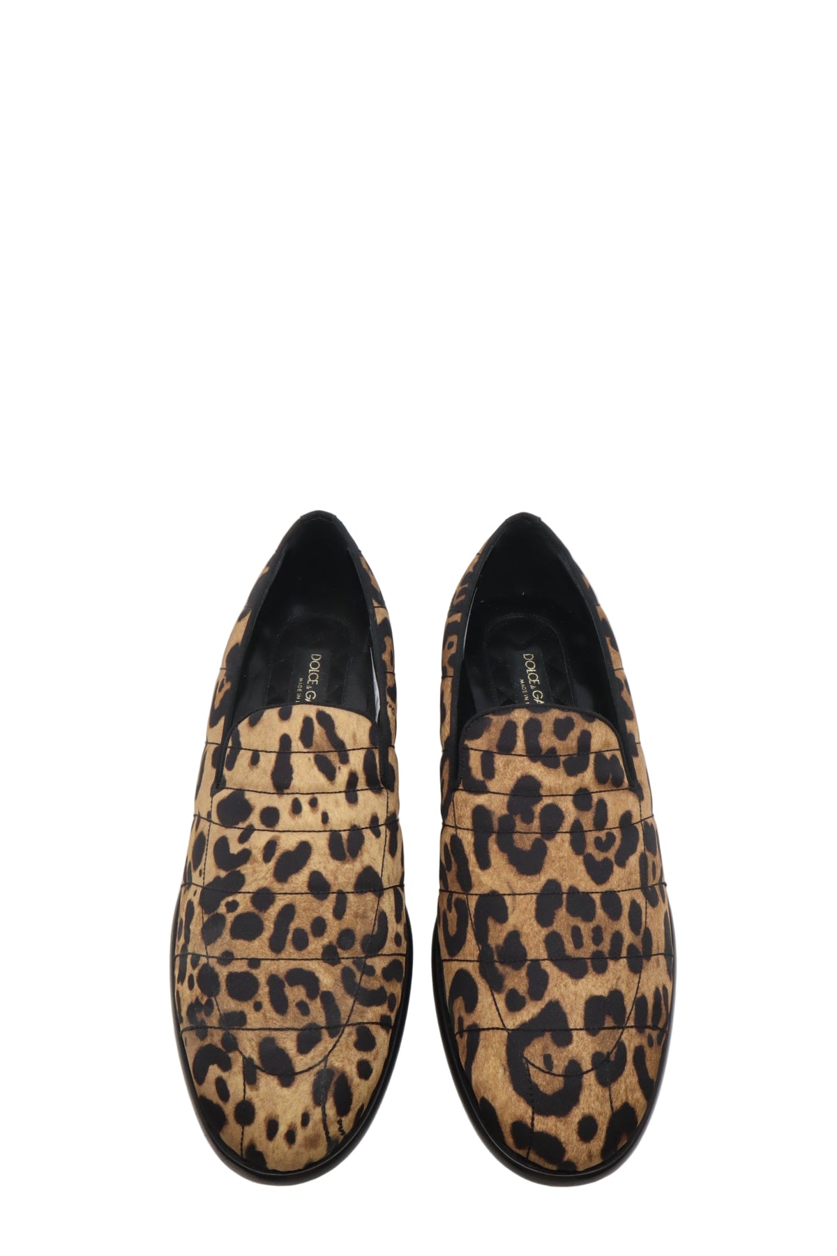 Dolce & Gabbana Herren-Loafer mit Leopardenmuster in Größe 44