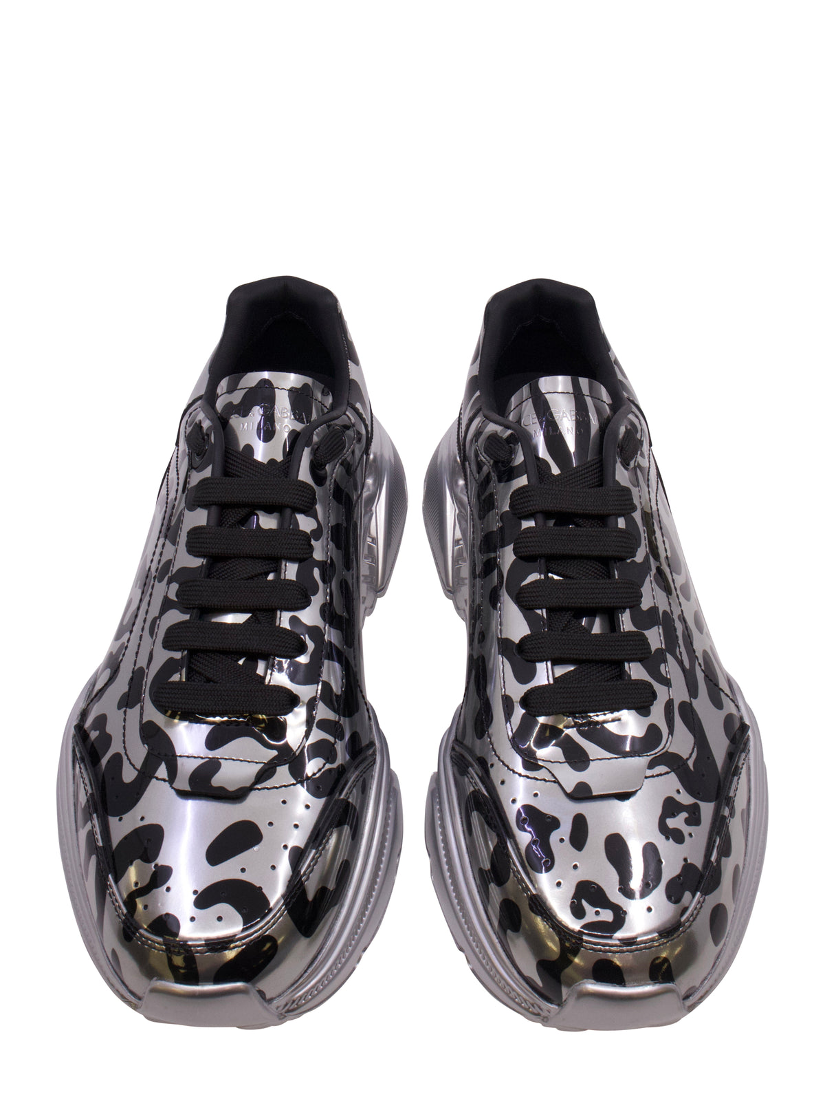 Dolce & Gabbana Chunky Sneaker Größe 43 in Metallic-Camouflage mit dicker Profilsohle