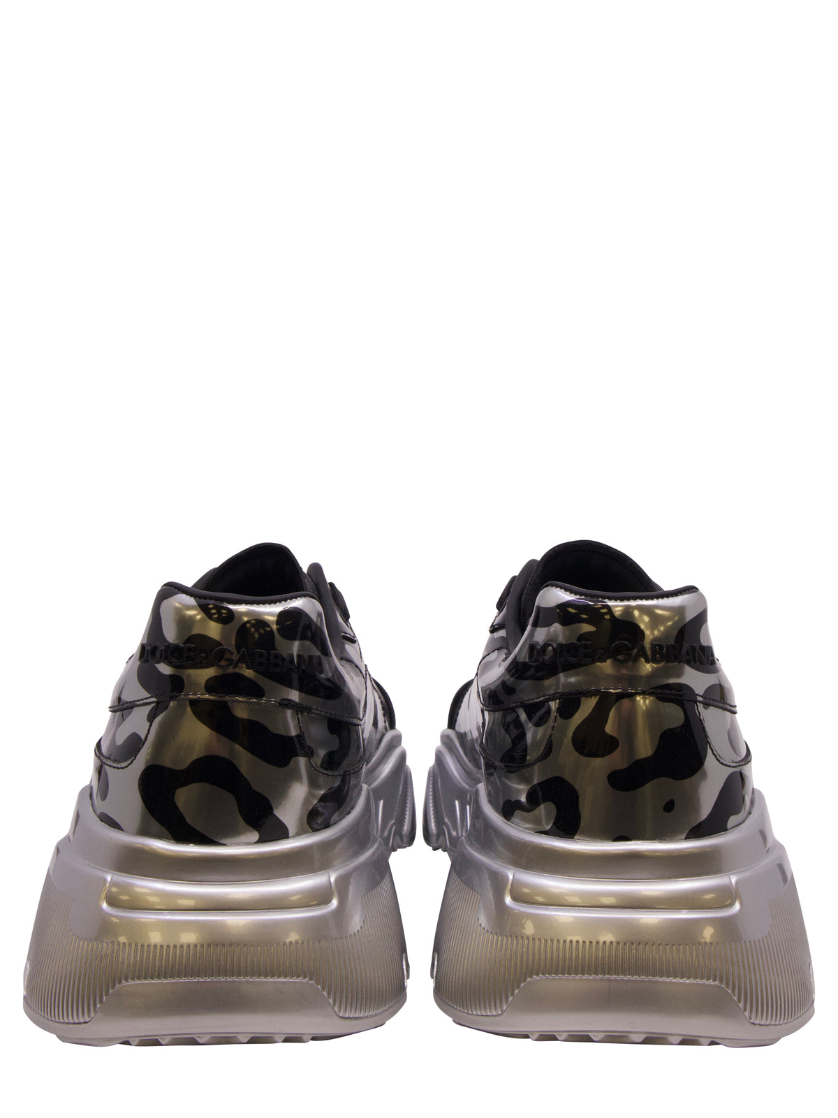 Dolce & Gabbana Chunky Sneaker Größe 43 in Metallic-Camouflage mit dicker Profilsohle